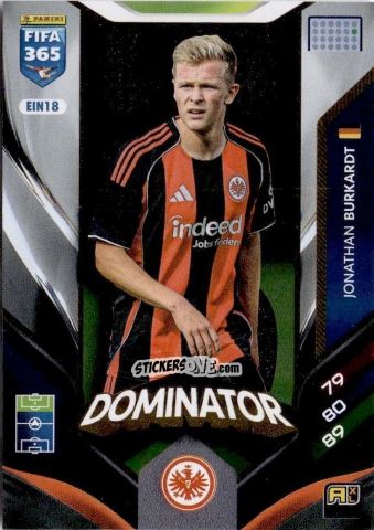 Figurina Jonathan Burkardt - Fifa 365: 2025-2026. Adrenalyn Xl n. EIN18 - Panini