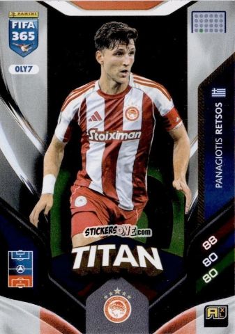 Cromo Panagiotis Retsos - Fifa 365: 2025-2026. Adrenalyn Xl n. OLY7 - Panini