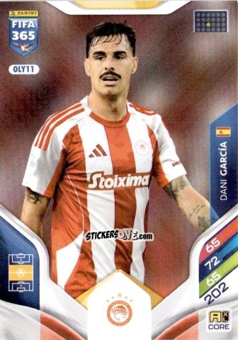 Cromo Dani García - Fifa 365: 2025-2026. Adrenalyn Xl n. OLY11 - Panini