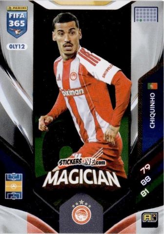Sticker Chiquinho - Fifa 365: 2025-2026. Adrenalyn Xl n. OLY12 - Panini