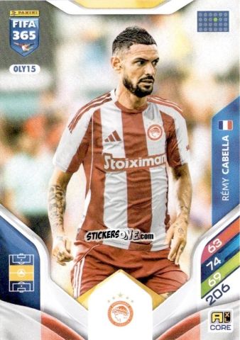 Cromo Rémy Cabella - Fifa 365: 2025-2026. Adrenalyn Xl n. OLY15 - Panini