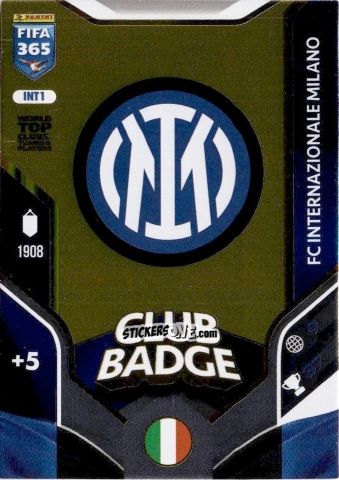Sticker Club Badge - Fifa 365: 2025-2026. Adrenalyn Xl n. INT1 - Panini