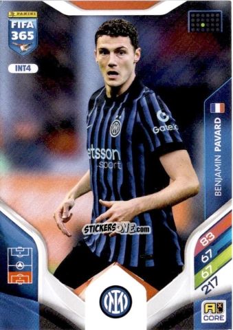 Figurina Benjamin Pavard - Fifa 365: 2025-2026. Adrenalyn Xl n. INT4 - Panini