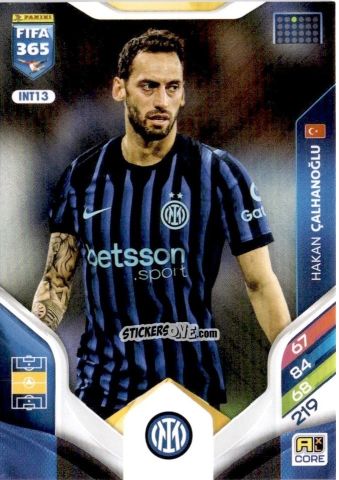Cromo Hakan Çalhanoğlu - Fifa 365: 2025-2026. Adrenalyn Xl n. INT13 - Panini
