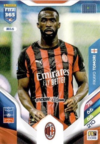 Cromo Fikayo Tomori - Fifa 365: 2025-2026. Adrenalyn Xl n. MIL6 - Panini