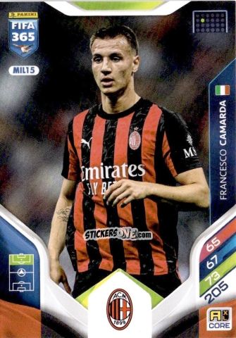 Cromo Francesco Camarda - Fifa 365: 2025-2026. Adrenalyn Xl n. MIL15 - Panini