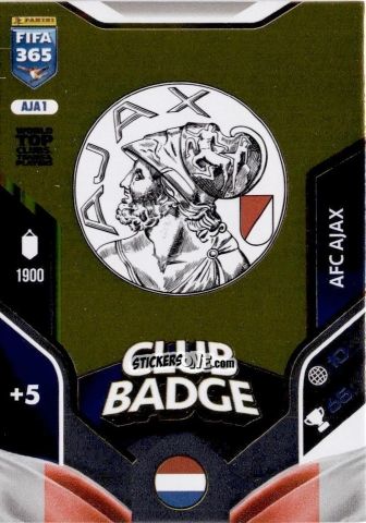 Cromo Club Badge - Fifa 365: 2025-2026. Adrenalyn Xl n. AJA1 - Panini
