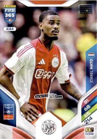 Cromo Jorrel Hato - Fifa 365: 2025-2026. Adrenalyn Xl n. AJA4 - Panini