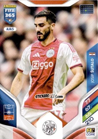 Cromo Josip Šutalo - Fifa 365: 2025-2026. Adrenalyn Xl n. AJA5 - Panini