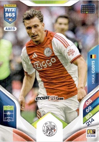 Figurina Mika Godts - Fifa 365: 2025-2026. Adrenalyn Xl n. AJA15 - Panini