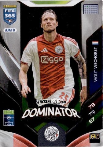 Figurina Wout Weghorst - Fifa 365: 2025-2026. Adrenalyn Xl n. AJA18 - Panini