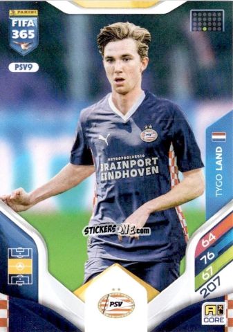 Cromo Tygo Land - Fifa 365: 2025-2026. Adrenalyn Xl n. PSV9 - Panini