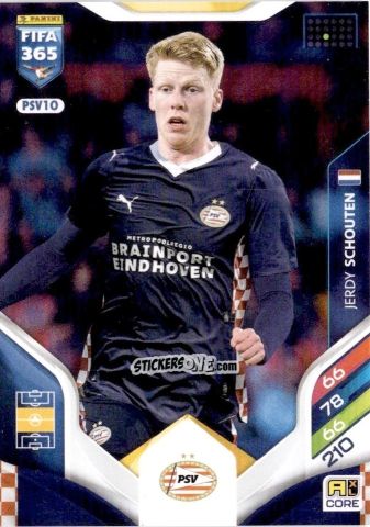Cromo Jerdy Schouten - Fifa 365: 2025-2026. Adrenalyn Xl n. PSV10 - Panini