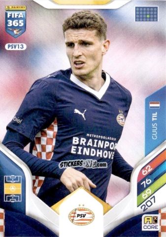 Cromo Guus Til - Fifa 365: 2025-2026. Adrenalyn Xl n. PSV13 - Panini