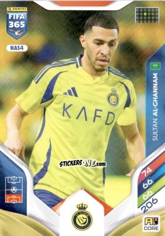 Figurina Sultan Al-Ghannam - Fifa 365: 2025-2026. Adrenalyn Xl n. NAS4 - Panini