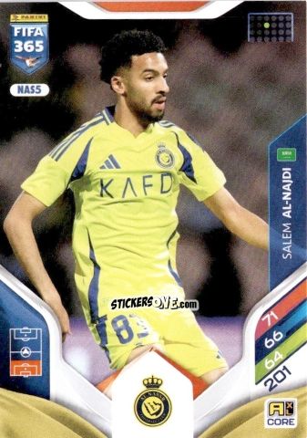 Figurina Salem Al-Najdi - Fifa 365: 2025-2026. Adrenalyn Xl n. NAS5 - Panini