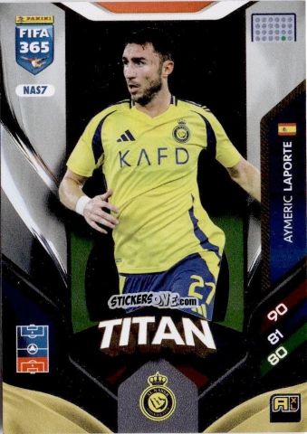 Sticker Aymeric Laporte - Fifa 365: 2025-2026. Adrenalyn Xl n. NAS7 - Panini