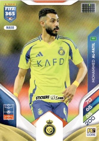 Figurina Mohamed Al-Fatil - Fifa 365: 2025-2026. Adrenalyn Xl n. NAS8 - Panini