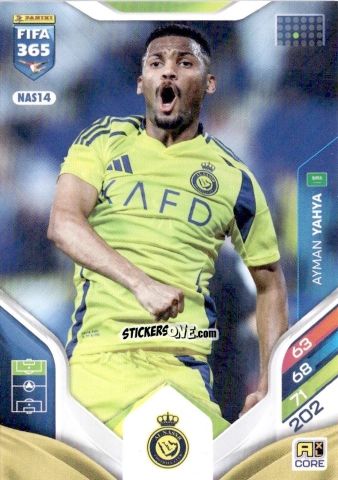 Figurina Ayman Yahya - Fifa 365: 2025-2026. Adrenalyn Xl n. NAS14 - Panini
