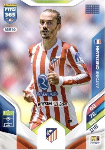 Cromo Antoine Griezmann - Fifa 365: 2025-2026. Adrenalyn Xl n. ATM16 - Panini