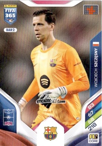 Figurina Wojciech Szczesny - Fifa 365: 2025-2026. Adrenalyn Xl n. BAR2 - Panini