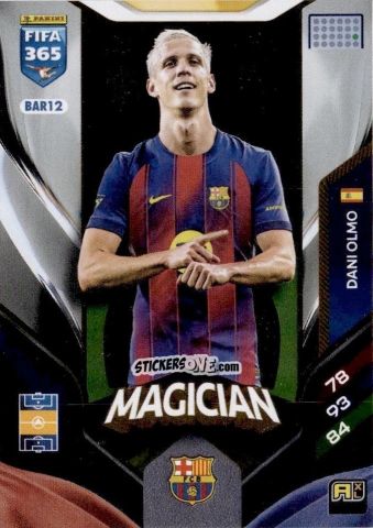 Figurina Dani Olmo - Fifa 365: 2025-2026. Adrenalyn Xl n. BAR12 - Panini