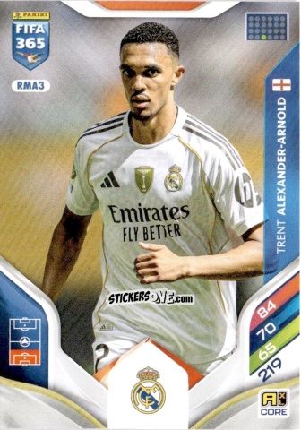 Sticker Trent Alexander-Arnold - Fifa 365: 2025-2026. Adrenalyn Xl n. RMA3 - Panini