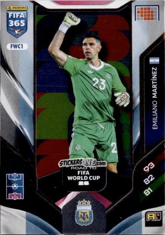 Cromo Emiliano Martínez - Fifa 365: 2025-2026. Adrenalyn Xl n. FWC1 - Panini