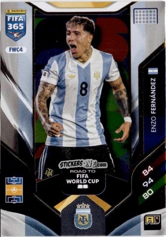 Figurina Enzo Fernández - Fifa 365: 2025-2026. Adrenalyn Xl n. FWC4 - Panini