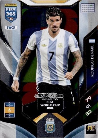 Figurina Rodrigo De Paul - Fifa 365: 2025-2026. Adrenalyn Xl n. FWC5 - Panini