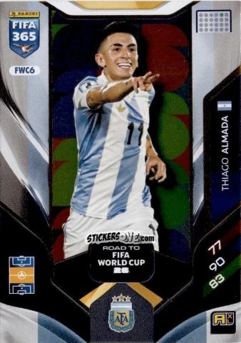 Sticker Thiago Almada - Fifa 365: 2025-2026. Adrenalyn Xl n. FWC6 - Panini