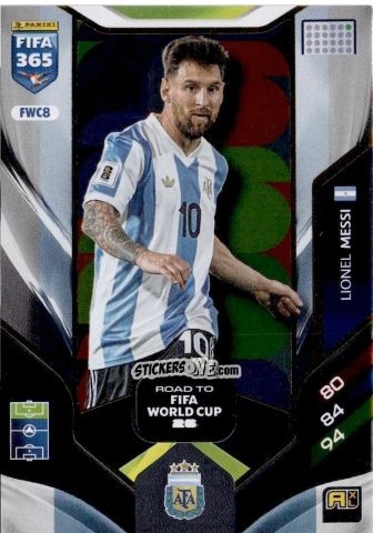 Sticker Lionel Messi - Fifa 365: 2025-2026. Adrenalyn Xl n. FWC8 - Panini