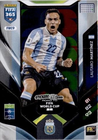 Cromo Lautaro Martínez - Fifa 365: 2025-2026. Adrenalyn Xl n. FWC9 - Panini