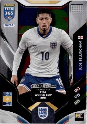 Figurina Jude Bellingham - Fifa 365: 2025-2026. Adrenalyn Xl n. FWC14 - Panini