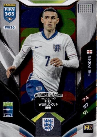 Sticker Phil Foden - Fifa 365: 2025-2026. Adrenalyn Xl n. FWC16 - Panini