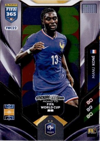 Figurina Manu Koné - Fifa 365: 2025-2026. Adrenalyn Xl n. FWC22 - Panini