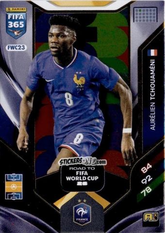 Figurina Aurélien Tchouaméni - Fifa 365: 2025-2026. Adrenalyn Xl n. FWC23 - Panini