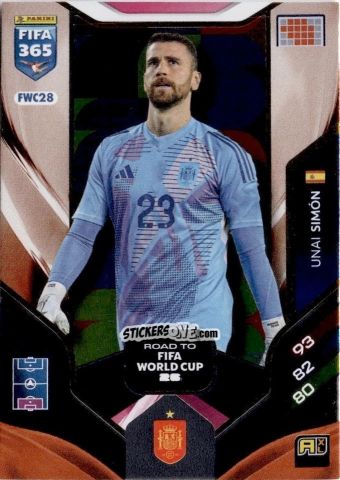 Cromo Unai Simón - Fifa 365: 2025-2026. Adrenalyn Xl n. FWC28 - Panini