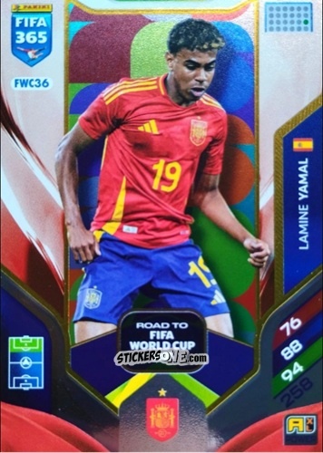 Sticker Lamine Yamal - FIFA 365: 2025-2026. Adrenalyn XL
 n. FWC36 - Panini