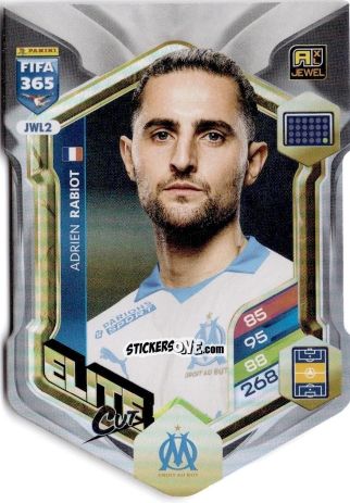 Figurina Adrien Rabiot - Fifa 365: 2025-2026. Adrenalyn Xl n. JWL2 - Panini