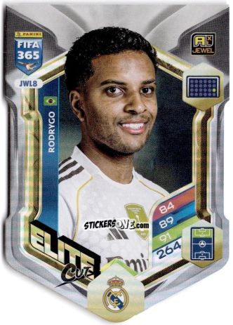 Cromo Rodrygo - Fifa 365: 2025-2026. Adrenalyn Xl n. JWL8 - Panini