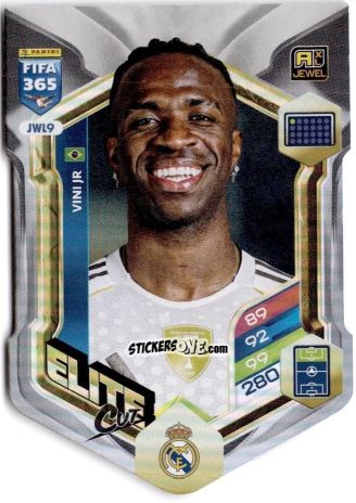 Cromo Vinicius Jr. - Fifa 365: 2025-2026. Adrenalyn Xl n. JWL9 - Panini