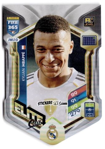 Figurina Kylian Mbappé - Fifa 365: 2025-2026. Adrenalyn Xl n. JWL10 - Panini