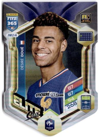 Figurina Désiré Doué - Fifa 365: 2025-2026. Adrenalyn Xl n. JWL14 - Panini