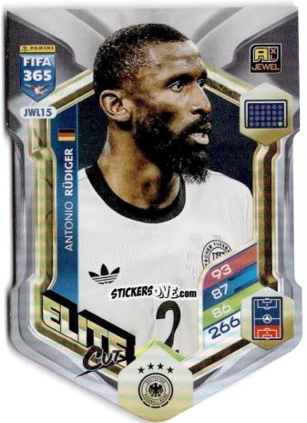 Figurina Antonio Rüdiger - Fifa 365: 2025-2026. Adrenalyn Xl n. JWL15 - Panini