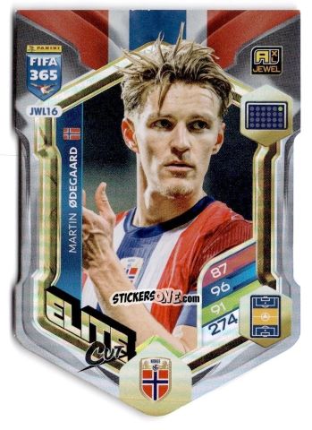 Sticker Martin Ødegaard - Fifa 365: 2025-2026. Adrenalyn Xl n. JWL16 - Panini