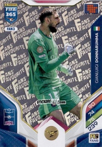 Cromo Gianluigi Donnarumma - Fifa 365: 2025-2026. Adrenalyn Xl n. FAN3 - Panini