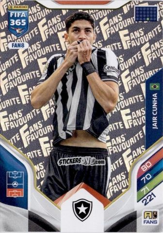 Figurina Jair Cunha - Fifa 365: 2025-2026. Adrenalyn Xl n. FAN8 - Panini