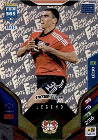 Sticker Lucio - Fifa 365: 2025-2026. Adrenalyn Xl n. FAN12 - Panini