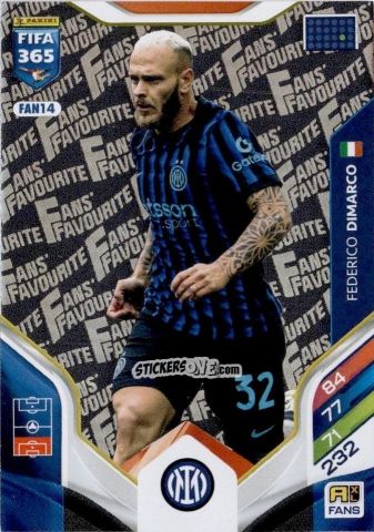 Cromo Federico Dimarco - Fifa 365: 2025-2026. Adrenalyn Xl n. FAN14 - Panini